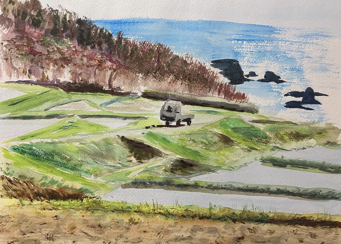 AZUMAs色彩(透明水彩画)講座受講生 田中さん インタビュー | 大阪 絵画
