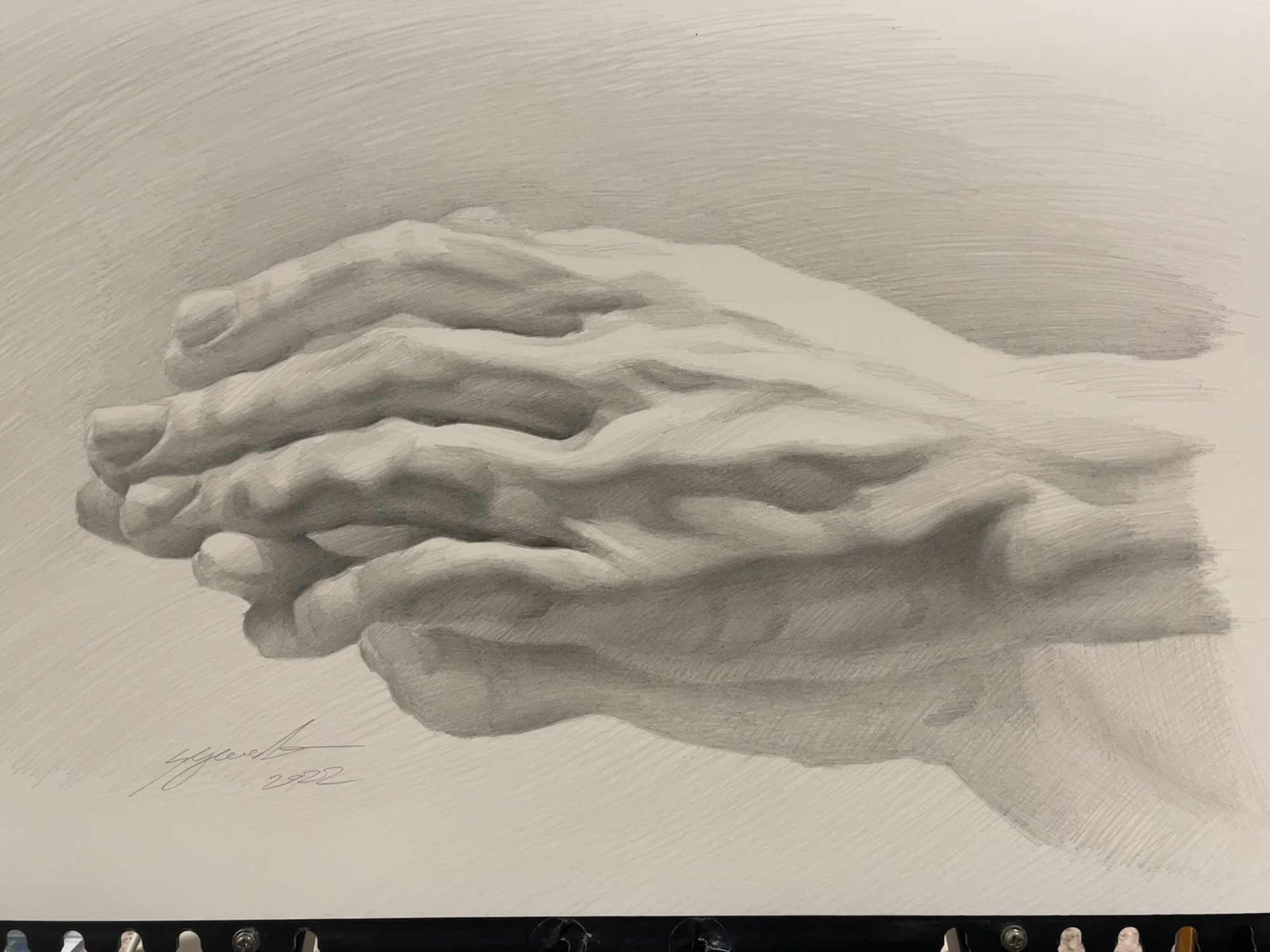 AZUMAs式デッサンで手を描く | 大阪 絵画教室 AZUMAs (デッサン教室