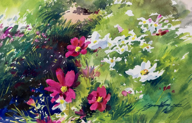 絵画 油絵 アマチュア画家 蒸さ