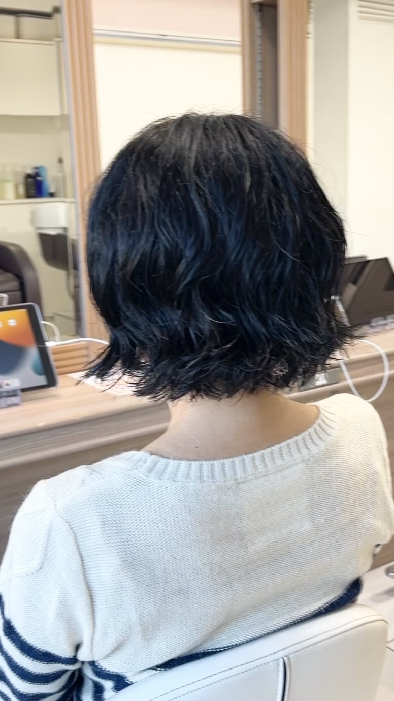 ヘアドネーション！フワッとショートスタイルに♪ | HAIR MAKE Ash