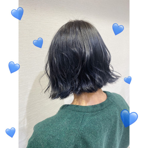 ブリーチ1回でつくるネイビーブルー 美容室 Ash 三鷹店 ブログ ブリーチ1回でつくるネイビーブルー 美容室 Ash 三鷹店 ブログ
