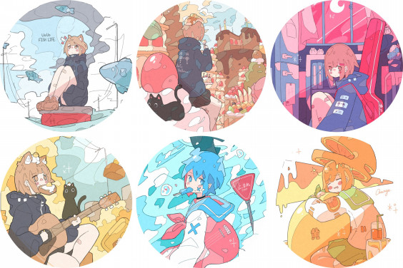 Profile Haる Illustration Profile Haる Illustration