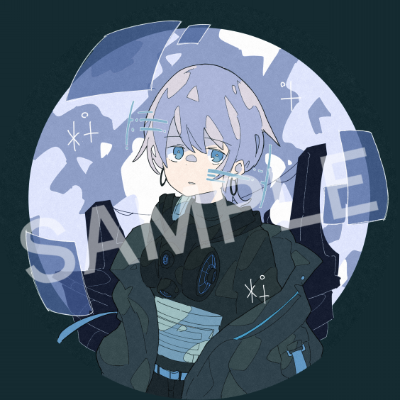 Sou様 1st Ep Utopia の特典グッズデザインを担当させて頂きました Haる Illustration