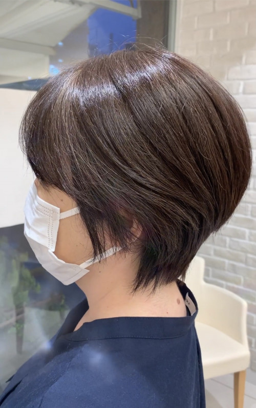 明るい白髪染めのショートが素敵 美容室 Ash 成瀬店 ブログ 明るい白髪染めのショートが素敵 美容室 Ash 成瀬店 ブログ