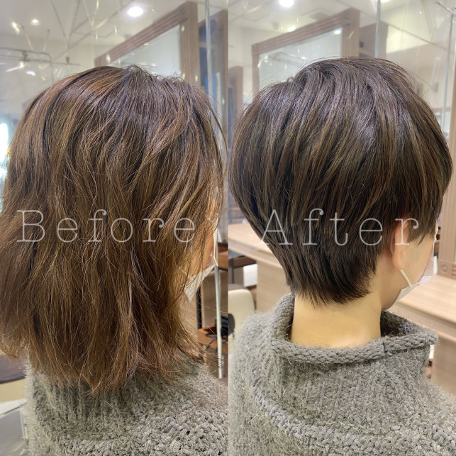 ミディアムボブからショートヘアに Ash 笹塚店 ブログ