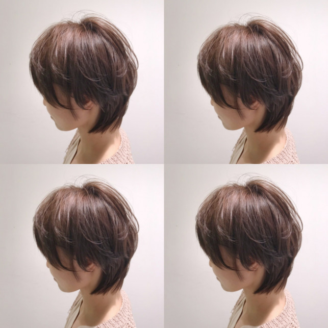 段をいれて毛先を軽くしたい という方におすすめのショートヘア 美容室 Ash 笹塚店 ブログ