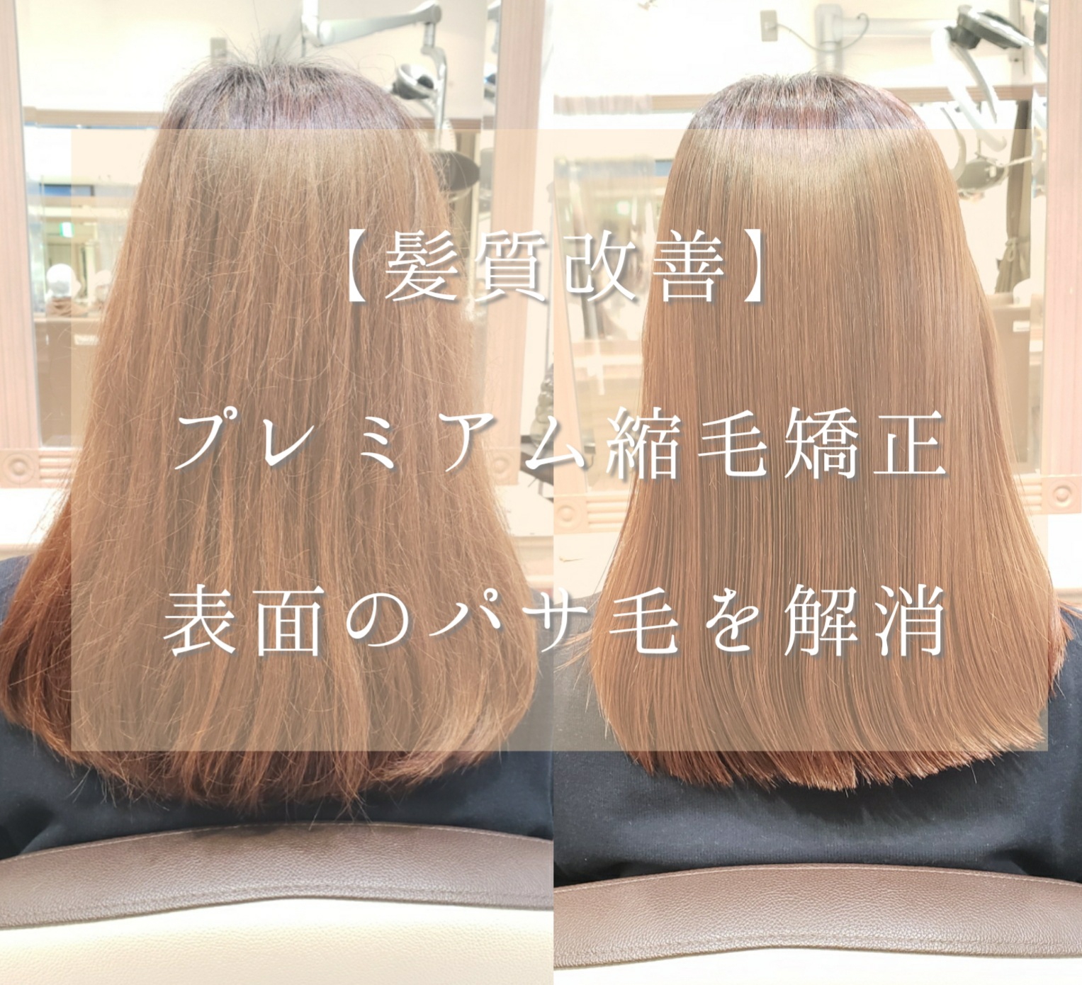 髪質改善 表面のパサ毛解消します プレミアム縮毛矯正 美容室 Ash 笹塚店 ブログ