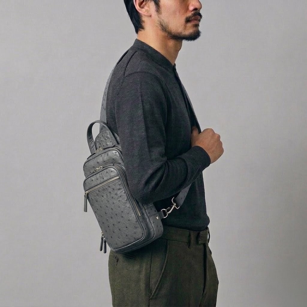 オーストリッチ Laquju バッグ ショルダーバッグ クロスボディ レディース Laquju official