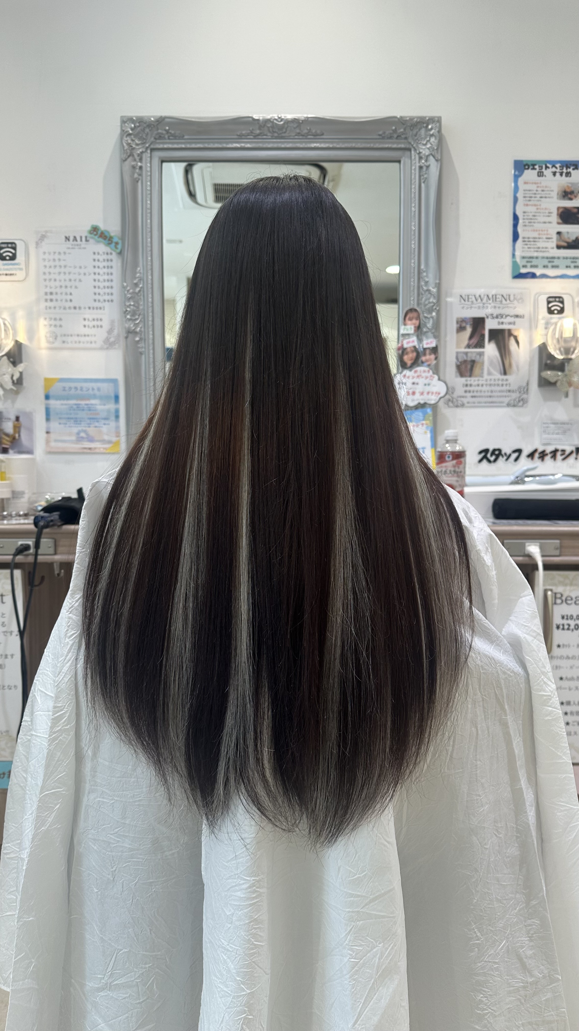 地毛に馴染むハイライト風✨】シールエクステで即イメチェン◎ | Ash