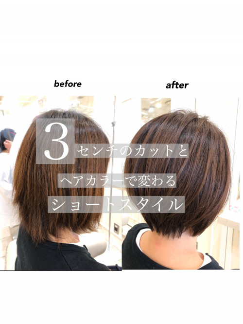 3センチカットとカラーで変わるショートスタイル Ash 自由が丘店 ブログ 3センチカットとカラーで変わるショートスタイル Ash 自由が丘店 ブログ