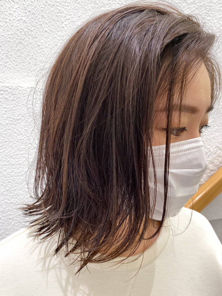 黒染め履歴ありのカットカラー 美容室 Ash 元住吉店 ブログ