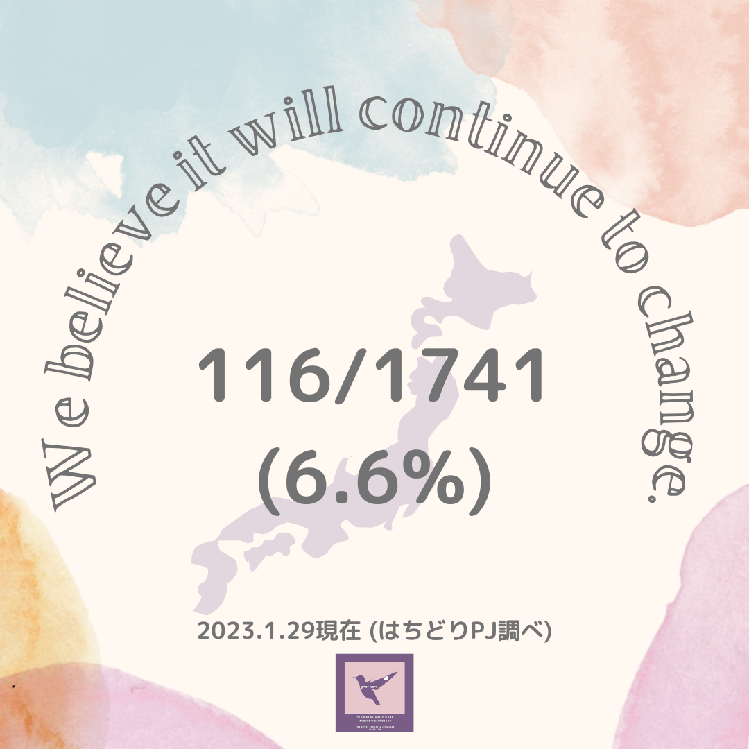 全国6.6%の自治体が情報掲載開始 周産期グリーフケアはちどりプロジェクト “Hummingbird”『今、私たちにできること』