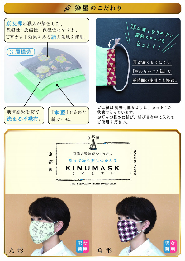 Kinumask きぬますく 京都の染屋がつくった