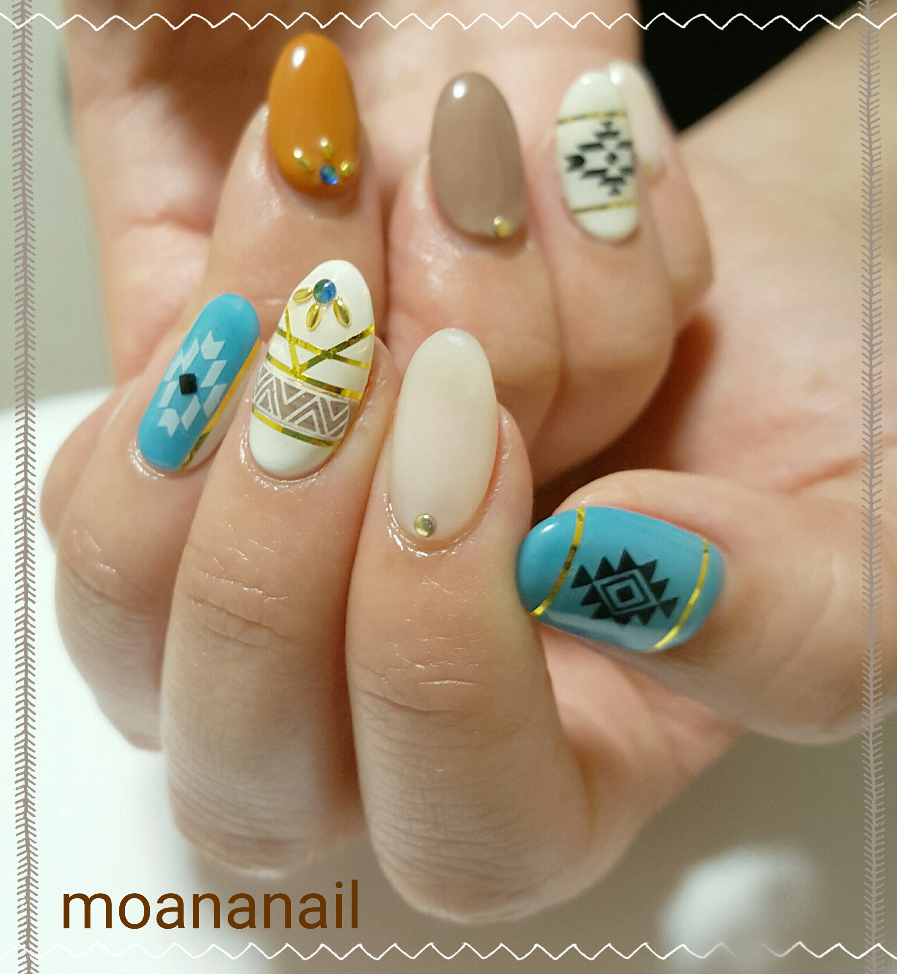 ジェル付け放題4500円 ボヘミアン パラジェル Moana Nail 名古屋市守山区の自宅ネイルサロン Moananail ﾓｱﾅﾈｲﾙ