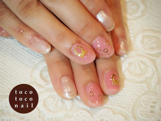 カジュアルクリスマス ジェルネイル Tocotoco Nail