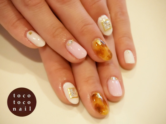 春べっ甲 ジェルネイル Tocotoco Nail