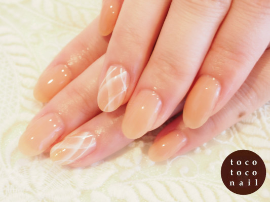 ライングラデーション ジェルネイル Tocotoco Nail