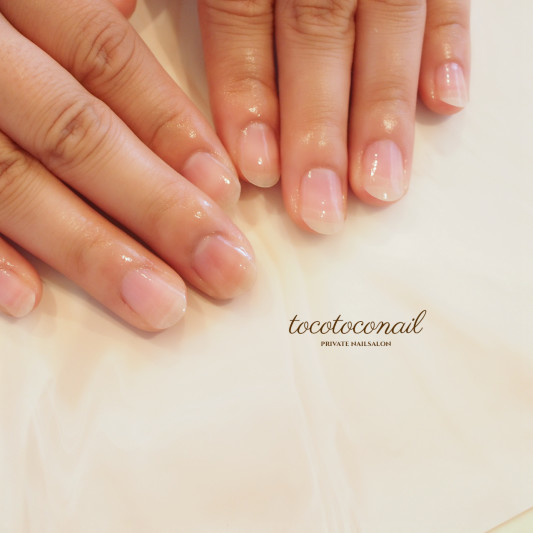 フットカラーリングとネイルのその後 Tocotoco Nail