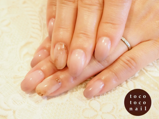 大人グラデーション ジェルネイル Tocotoco Nail