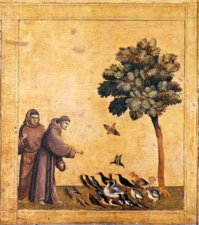 4年保証』 黄金の雲を運ぶ聖フランチェスコ 絵画/タペストリ