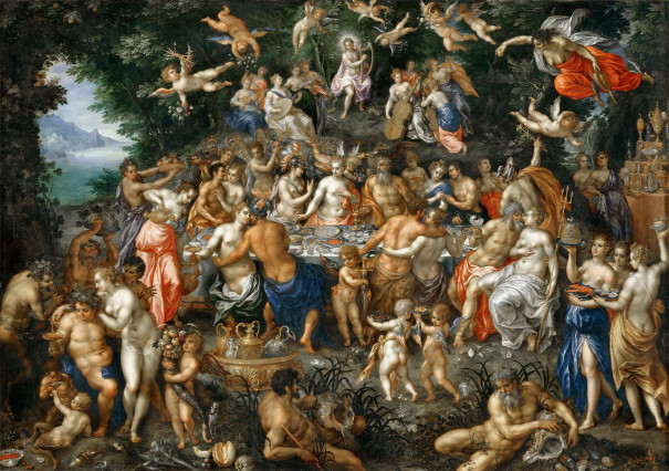 神々の宴 音楽を奏でるアポロンとミューズ 名画を読み解く