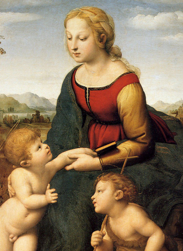 聖母 赤と青の服 名画を読み解く