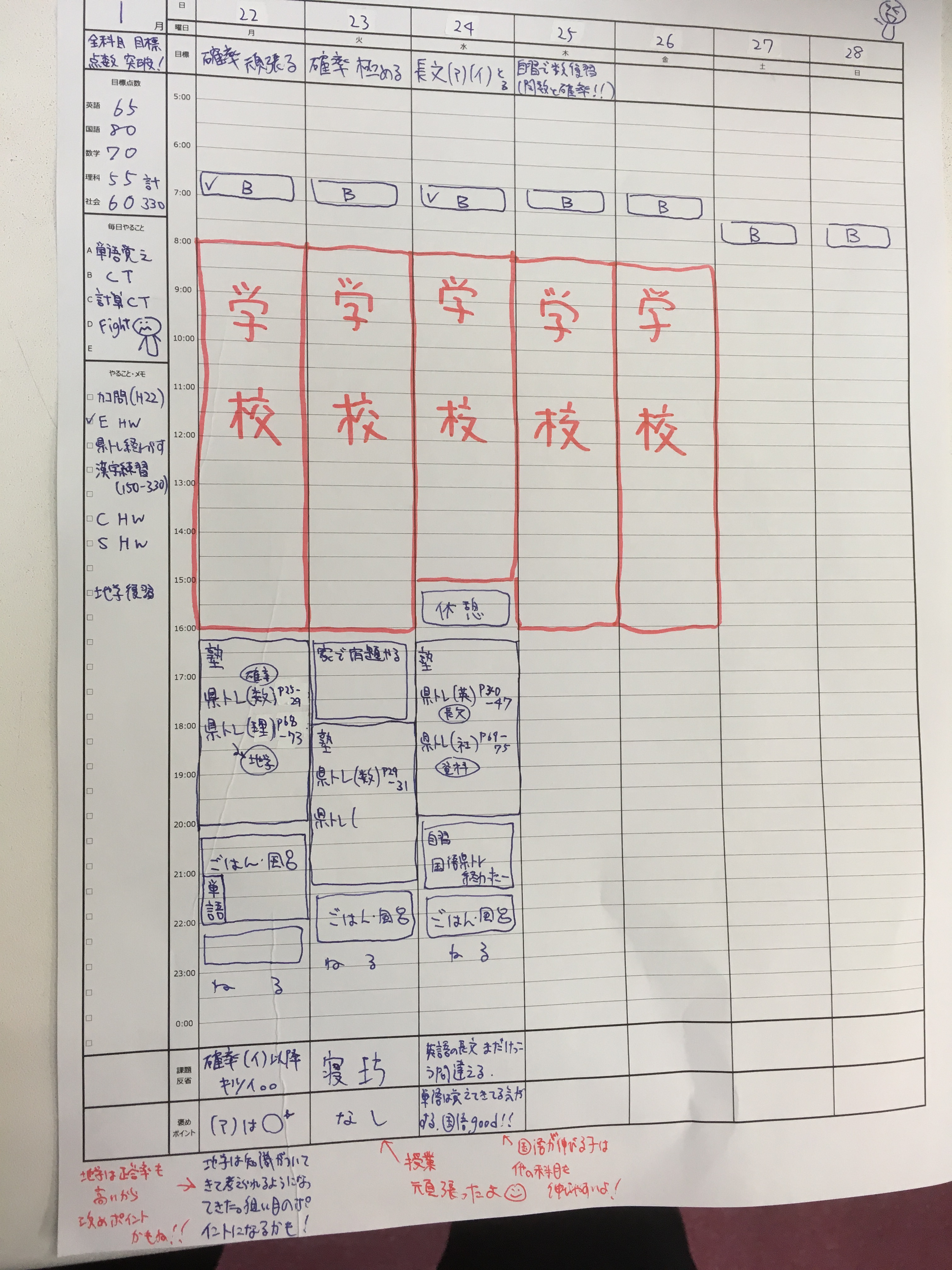 計画を立てる