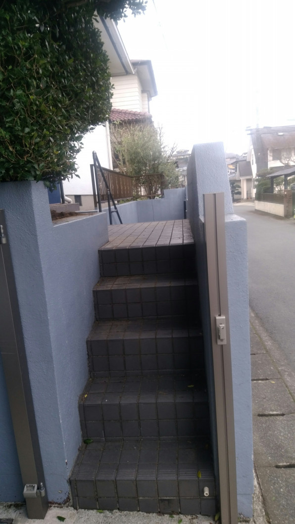 熊本市西区u様邸玄関前外構工事完了 アシタノアトリエ