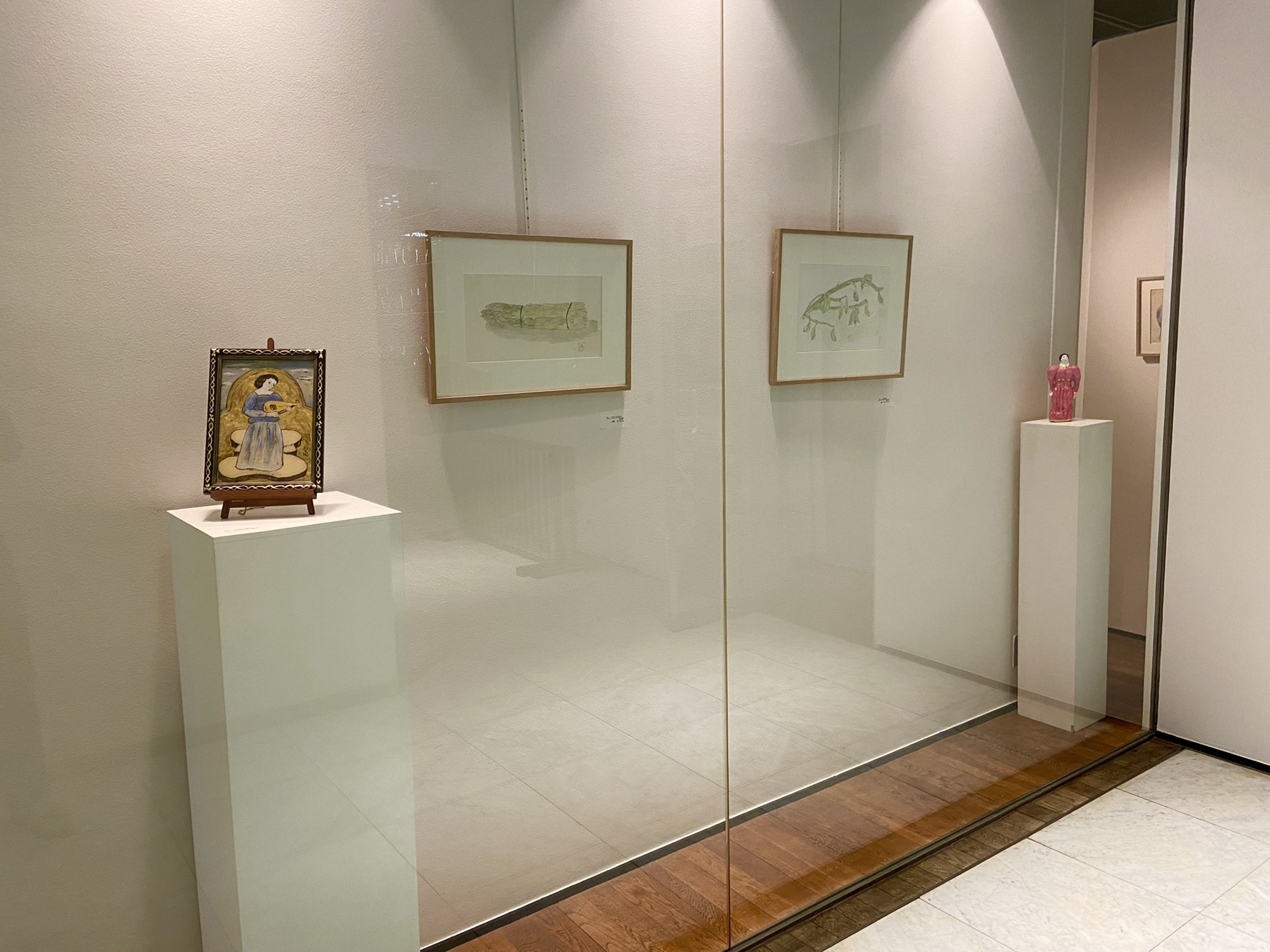 瀬本容子「真夏の夜の夢 祝典」ガラス絵 羊皮紙絵 瀬本容子 板絵・ガラス絵・羊皮紙絵 展 Yoko Semoto Solo