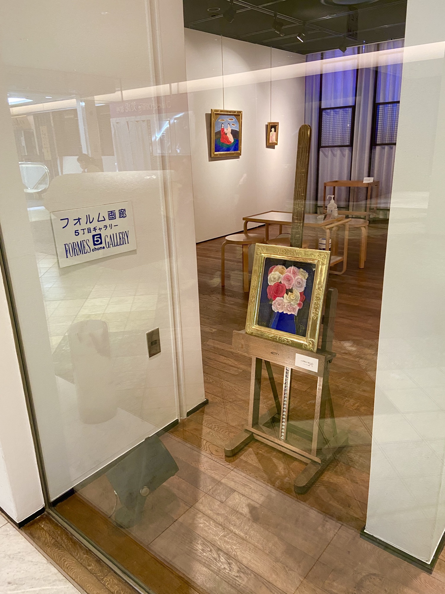 瀬本容子「真夏の夜の夢 祝典」ガラス絵 羊皮紙絵 瀬本容子 板絵・ガラス絵・羊皮紙絵 展 Yoko Semoto Solo