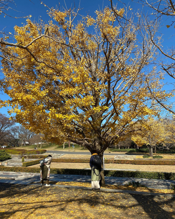 銀杏の落ち葉でレイメイキングありがとうございました ハートオブインディア