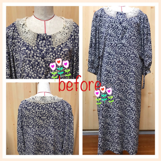 服のお直し ワンピース Mau2 まゆまゆ 京都府福知山市 服のお直し等 手作りの小さなお店