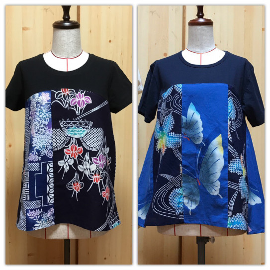 着物リメイク 浴衣をtシャツ チュニックに Mau2 まゆまゆ 京都府福知山市 服のお直し等 手作りの小さなお店