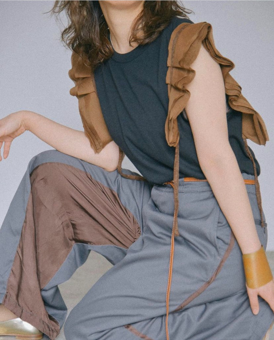 Rehersall / リメイクWカラーワイドパンツ | magic market 