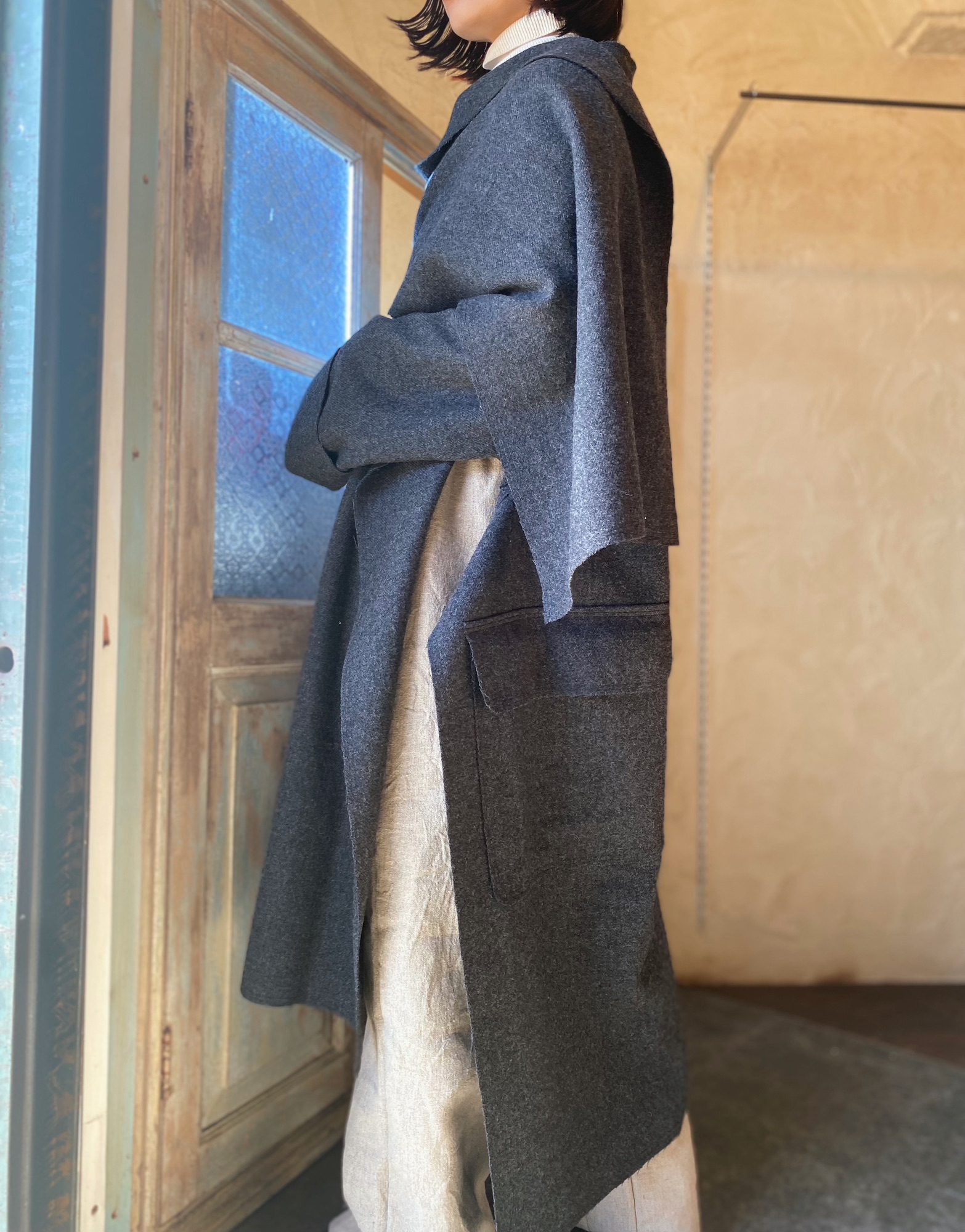 Knuth Marf / herringbone mix over coat 【公式通販】