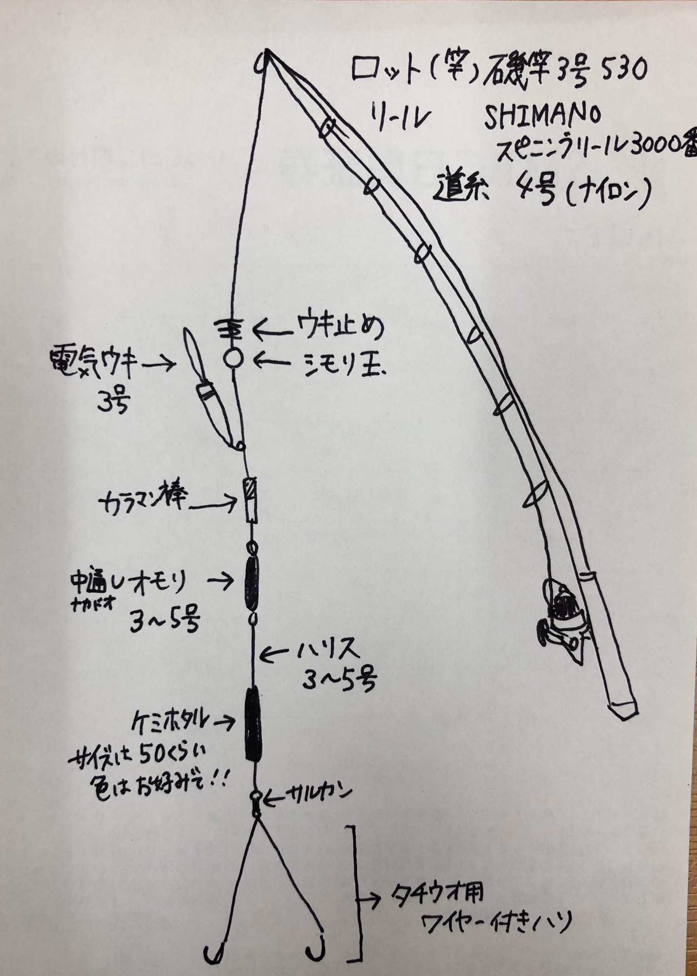 タチウオ釣りの仕掛け 釣りガールが解説 おいしい魚は自分で釣ろう Rachel Fishing