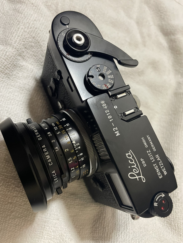 leica m2後塗りルミエール 蒼｜レンジファインダーカメラ