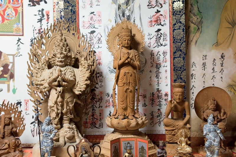 弘法大師請來枕本尊　国宝木造諸尊佛龕 金剛峯寺葳額入りポートレート（大） 弘法大師請來枕本尊国宝木造諸尊佛龕 金剛峯寺葳額入りポート