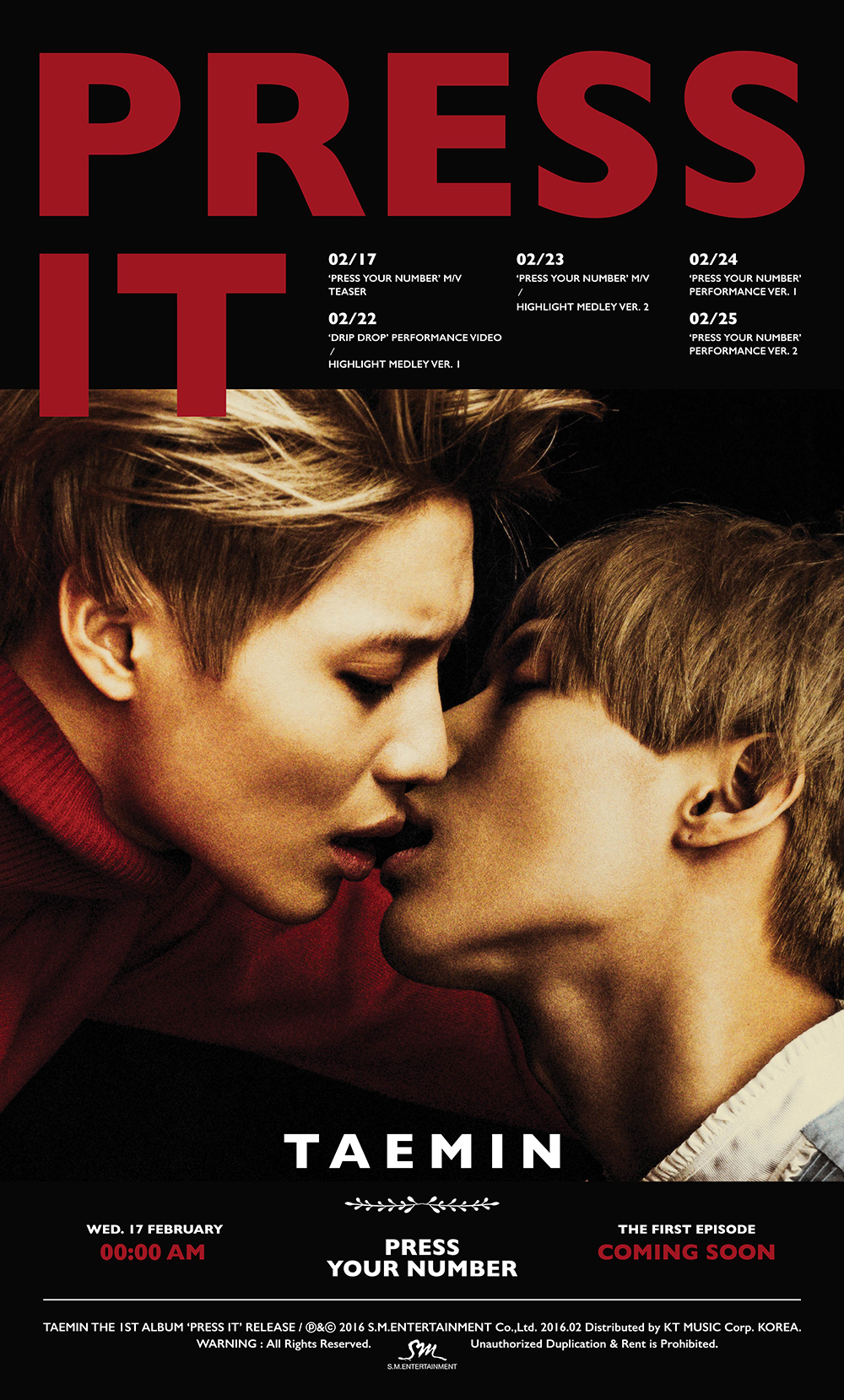 テミン TAEMIN PRESS IT 新品未開封品 Shinee TAEMIN PRESS IT CDトレカ付き - メルカリ