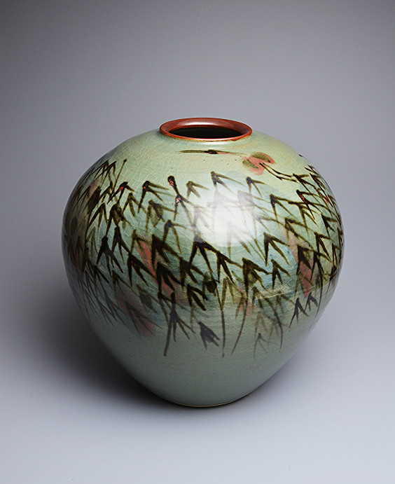 人間国宝 田村耕一さん？の12面体花瓶（展示作品 | ㈶ 人間国宝 田村 