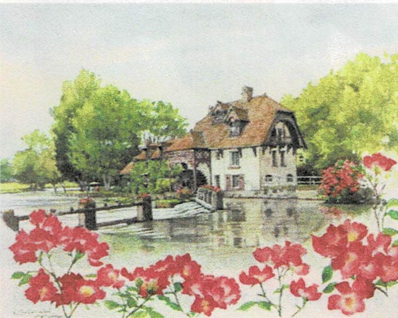 絵画 奥津国道 花のイソワール フランス 絵画