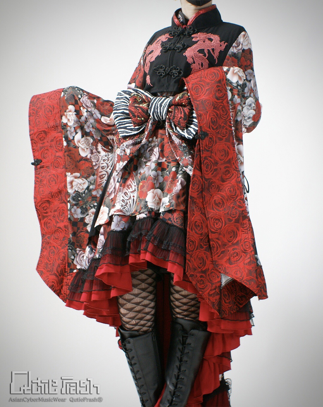 QutieFrashキューティーフラッシュ チャイナボレロ ショート丈 QutieFrashキューティーフラッシュ チャイナボレロ ショート丈