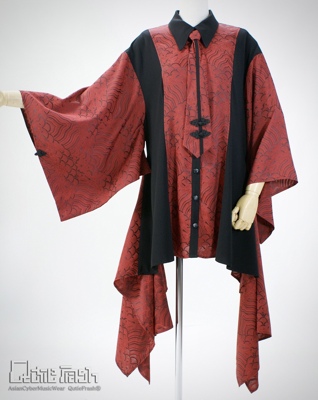 サラッと着るだけでお洒落過ぎるネクタイ付き着物袖ブラウス新発売