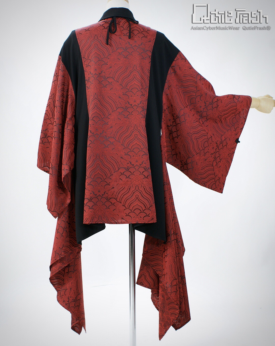 Qutie Frash ネクタイ付き着物袖ブラウス サラッと着るだけでお洒落過ぎるネクタイ付き着物袖ブラウス新