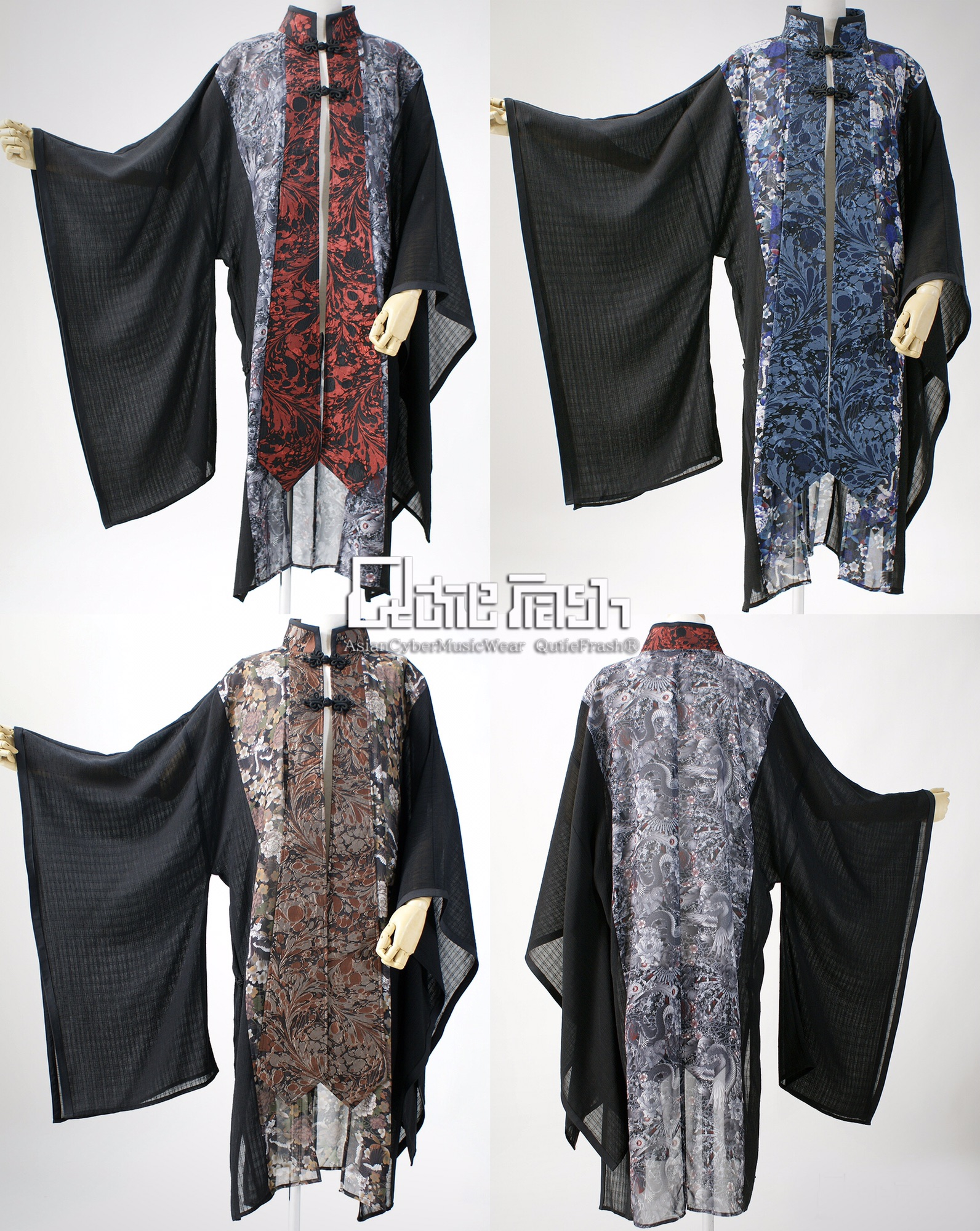 QutieFrash チャイナ着物ロングカーデ QutieFrash(キューティーフラッシュ) – Qutiefrashアメリカ村WebShop