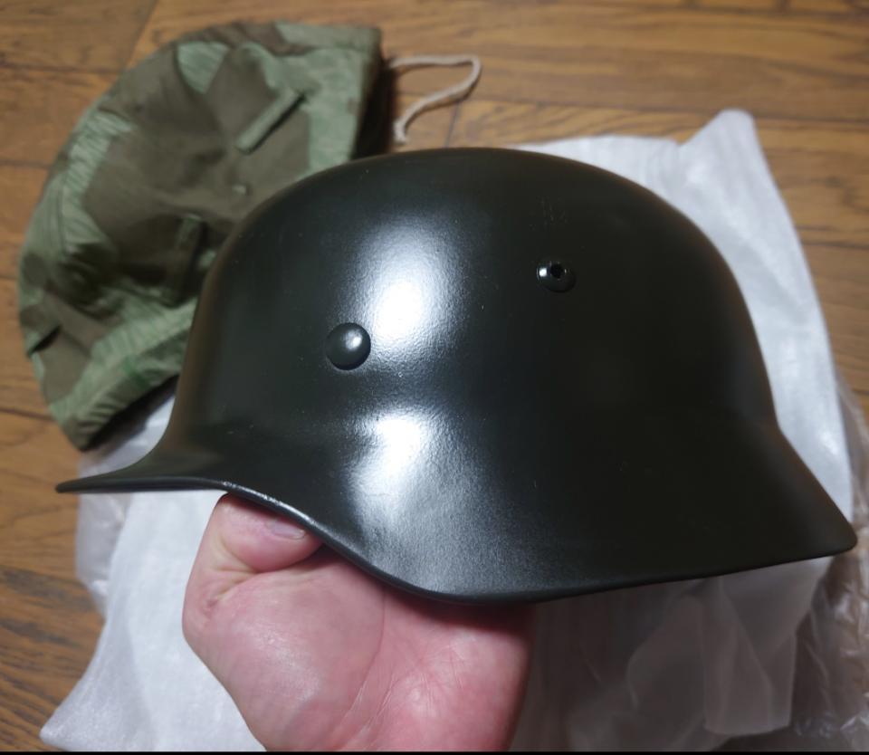 SHENKEL ドイツ軍 WW2 M-35スチールヘルメット ブラック BK メット