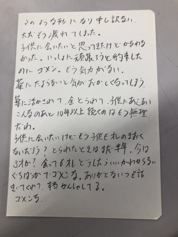 単独親権のために子どもと引き離された親の遺書 単独親権のデメリット