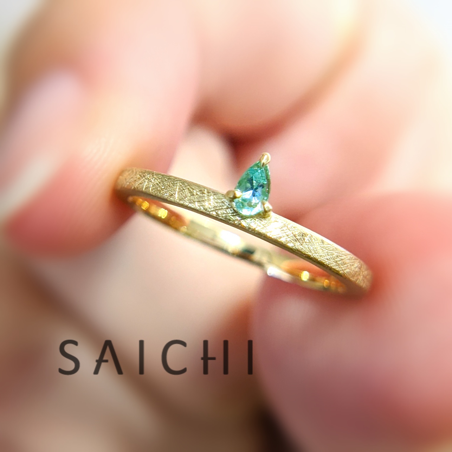 K18 Candle パライバトルマリン リング | SAICHI JEWELRY