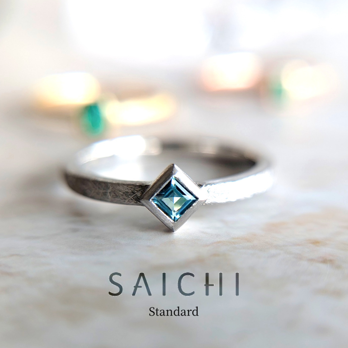 PT950 パライバトルマリンリング リング | SAICHI JEWELRY