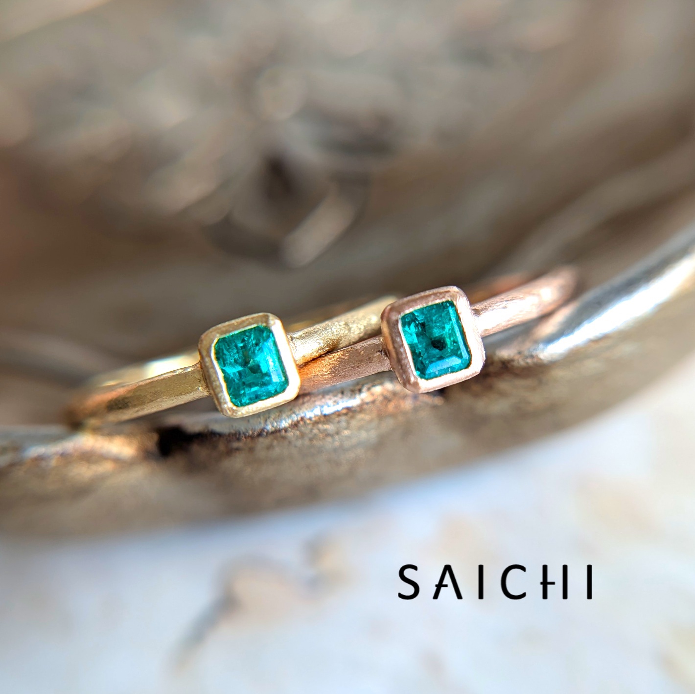 K18 エメラルド リング | SAICHI JEWELRY